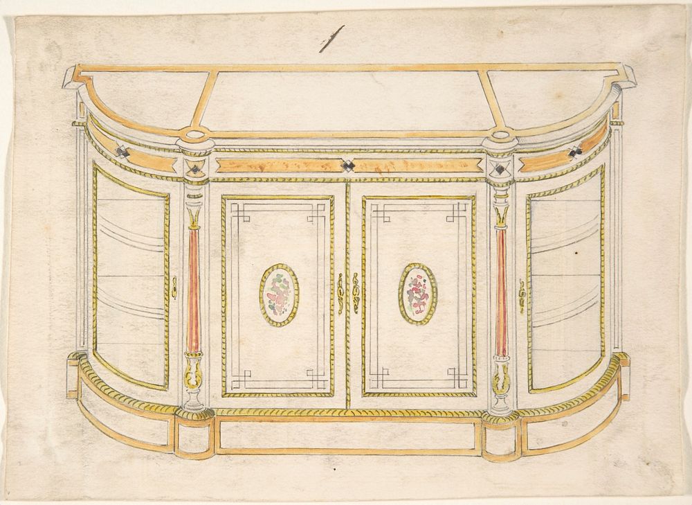 Cabinet Design, Anonymous, British, 19th century