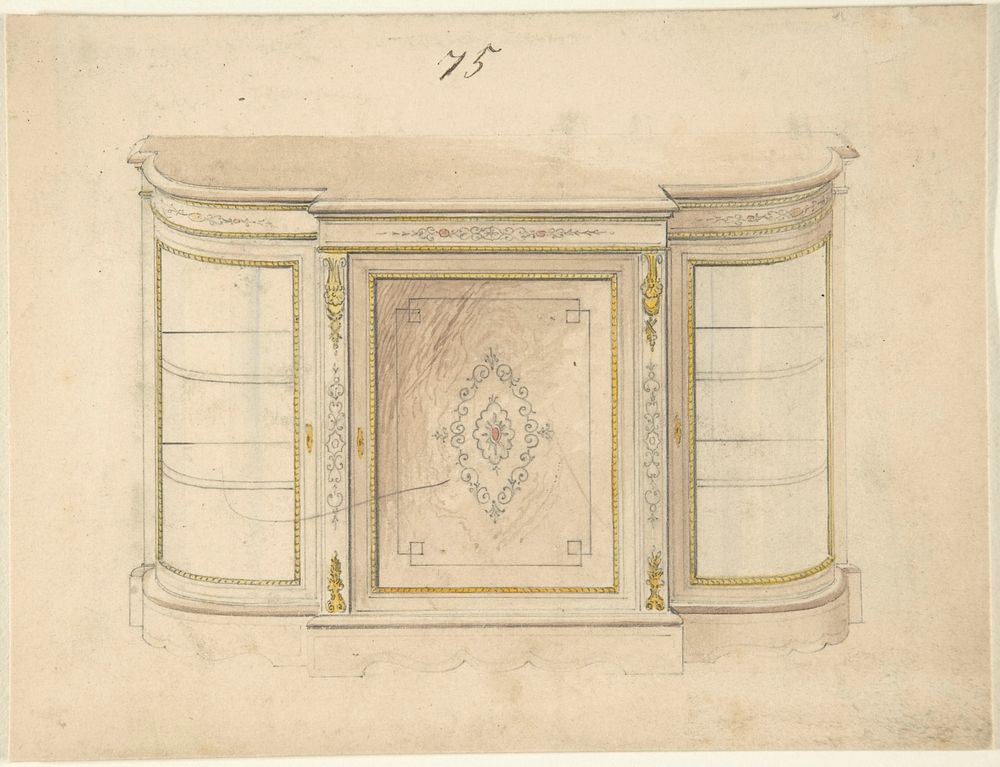 Cabinet Design, Anonymous, British, 19th century