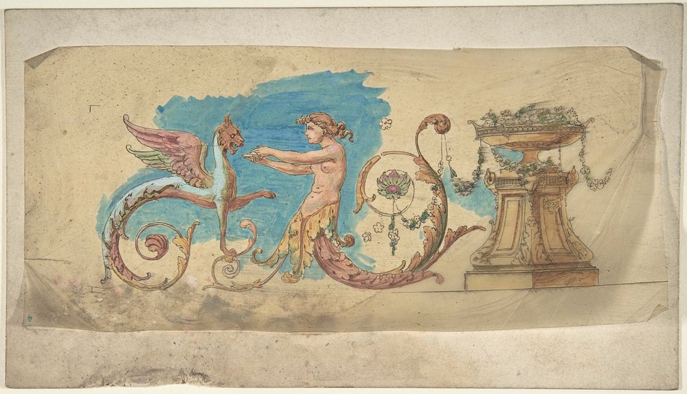Grotesque Frieze, Anonymous, British, 19th century