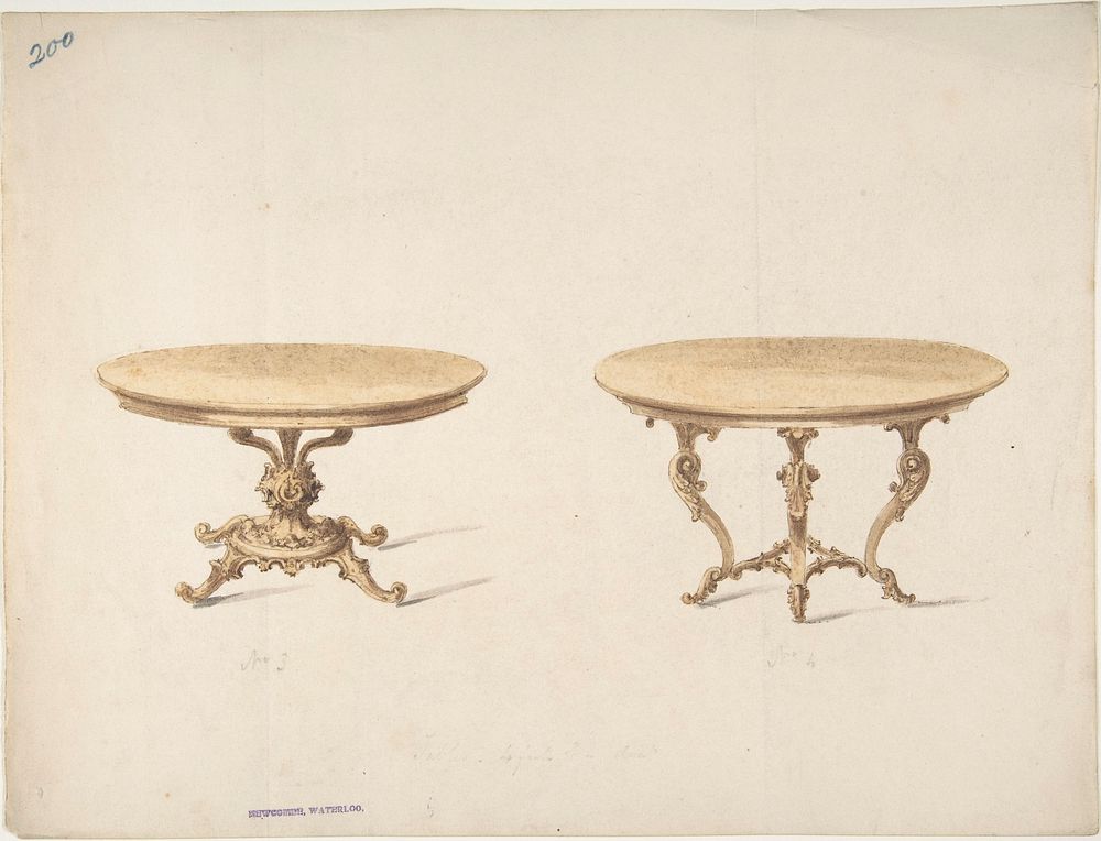 Designs for Two Round Tables