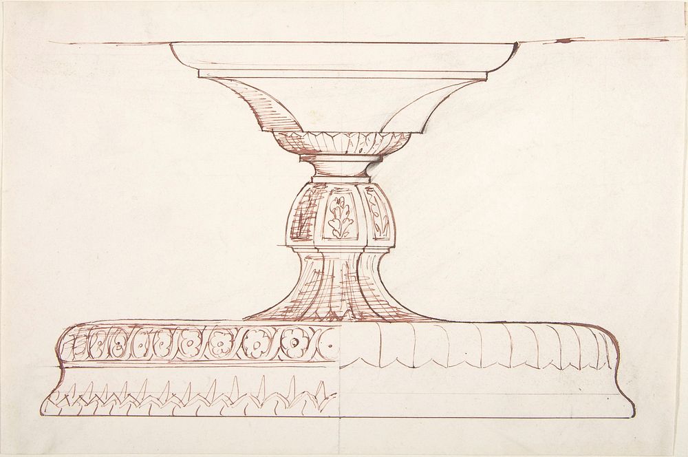 Design for a Metal Footed Vessel (for liturgical use?)