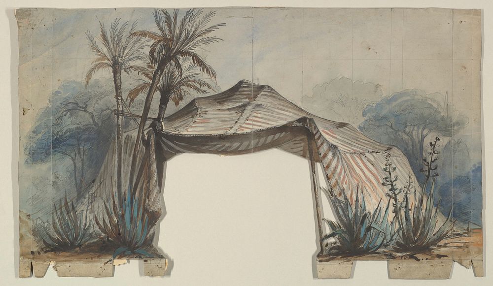 Design for a Stage Set by Eugène Cicéri