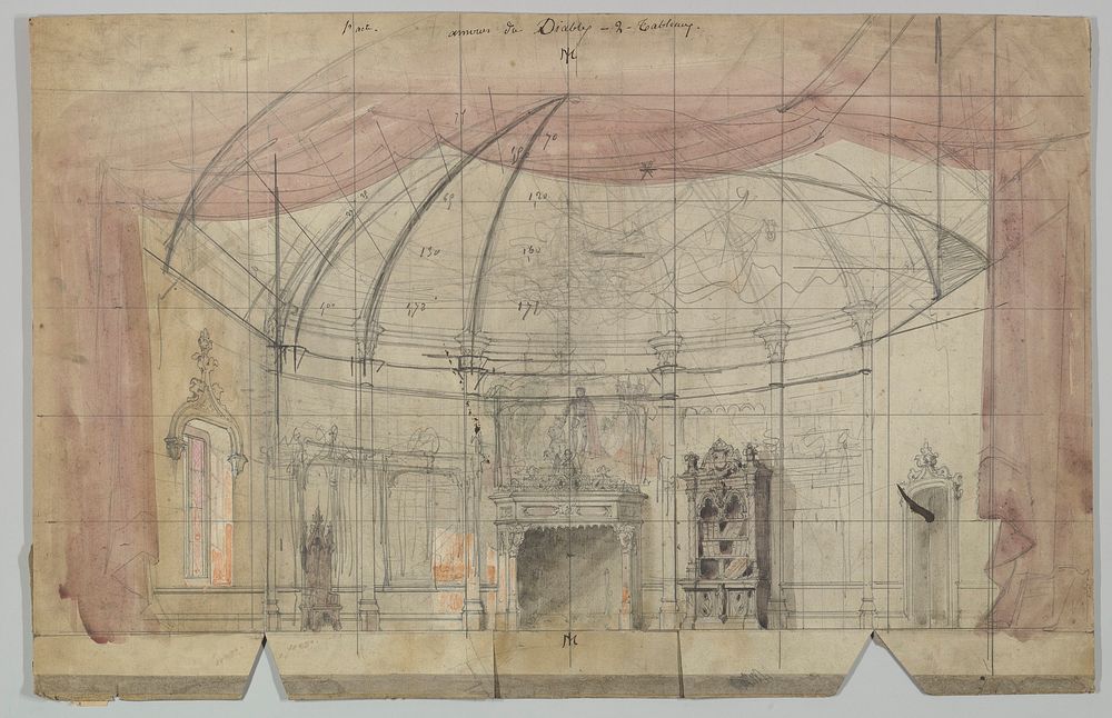 Design for a Stage Set by Eugène Cicéri