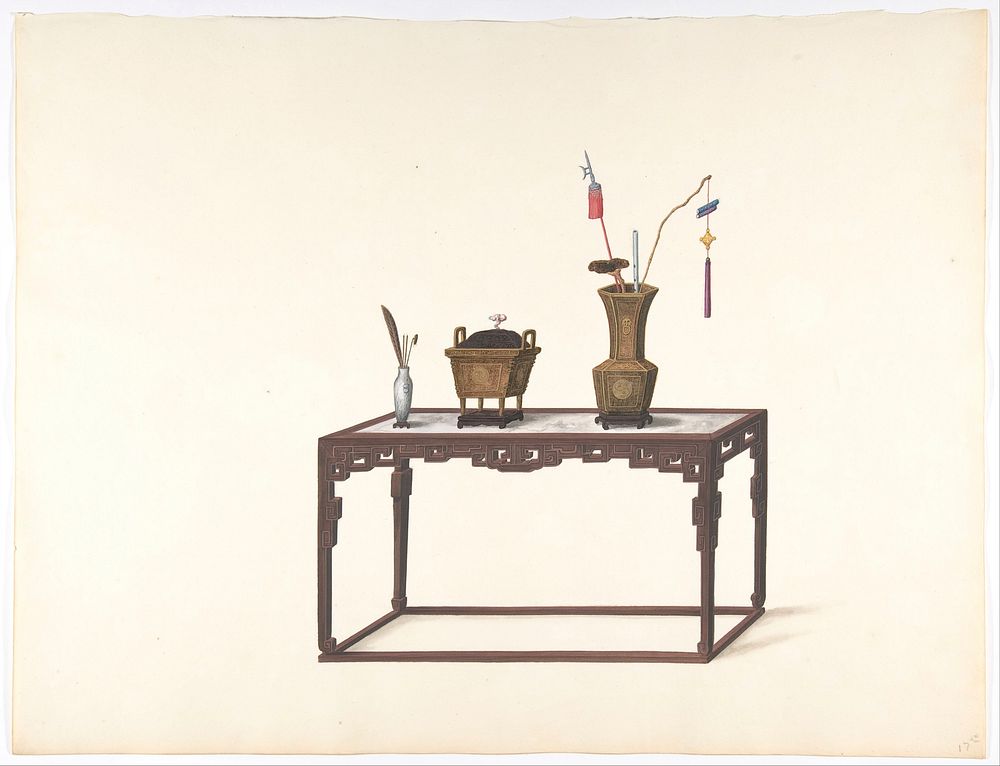 Table with Ornamental Objects