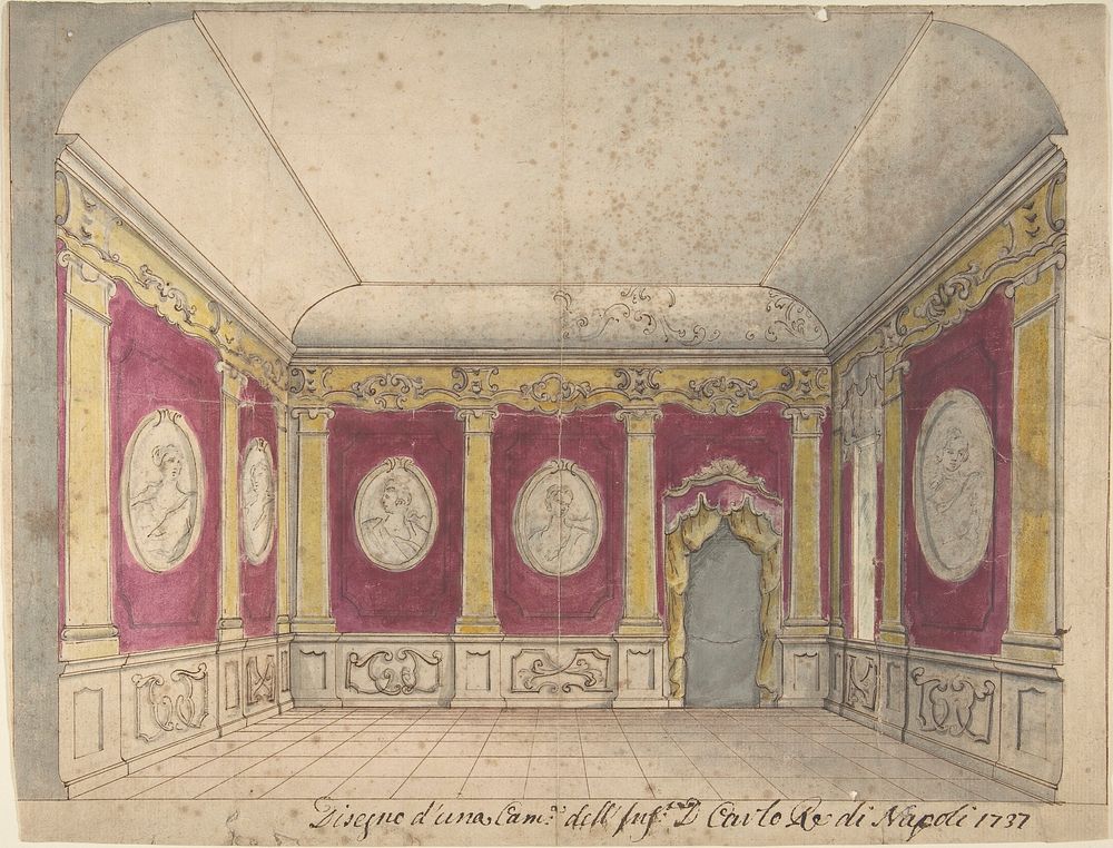 Design of a Room of the Infante Don Carlo, King of Naples