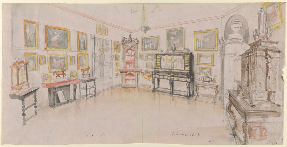 Design for a domestic interior by Anonymous, German