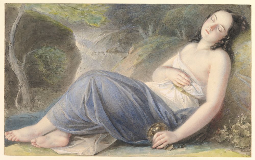 Psyche Asleep in a Landscape 