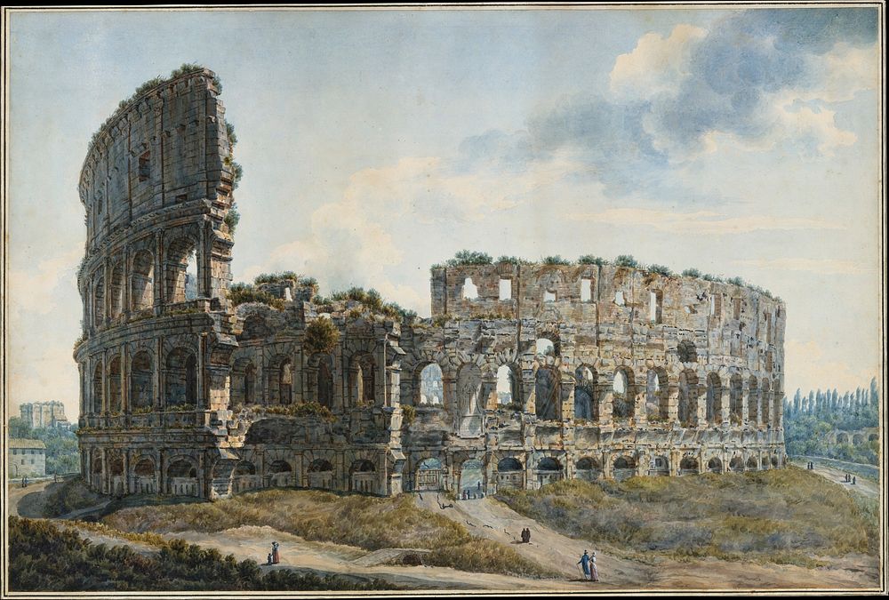The Colosseum, Rome by Abraham Louis Rodolphe Ducros