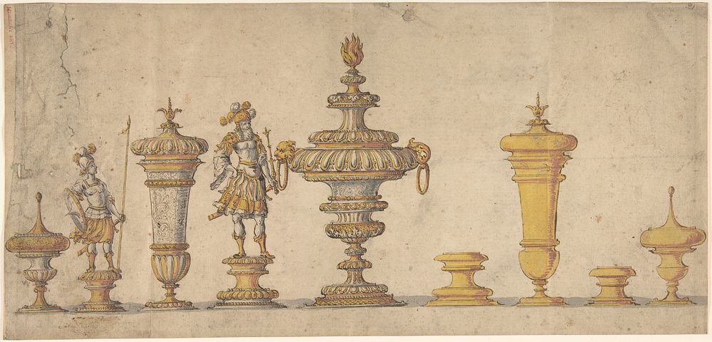 Studies for Decorative Arts Objects by Anonymous, German, 17th century