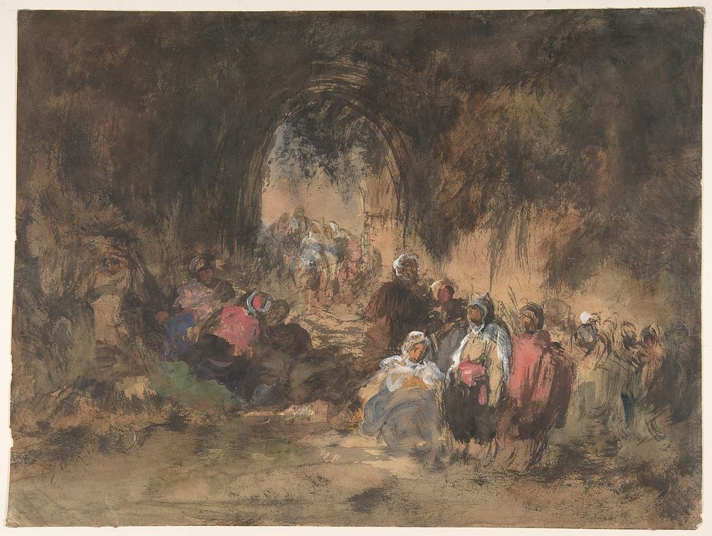 Arabs Resting by Eugenio Lucas