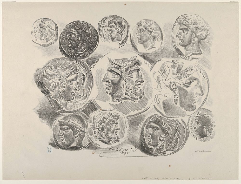 Studies of Twelve Greek and Roman Coins
