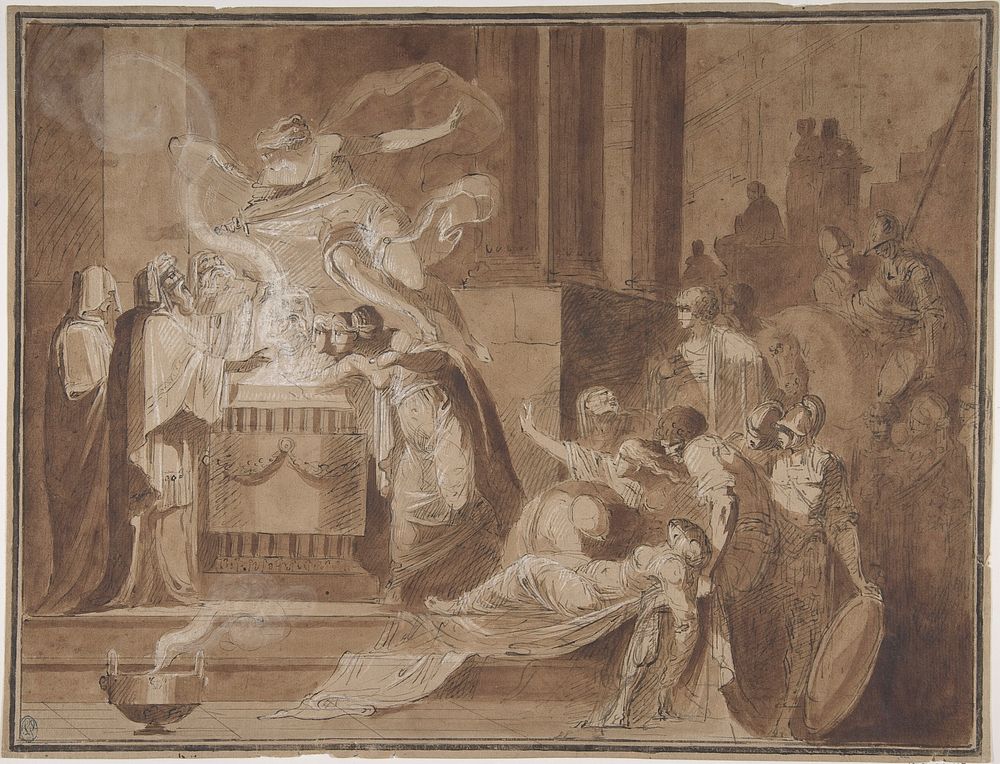 A Scene of Sacrifice, Anonymous, French, 19th century