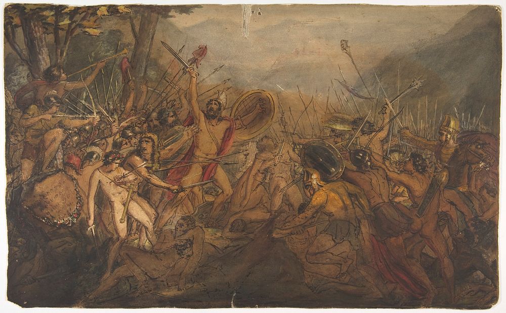 Battle Scene by François Joseph Heim