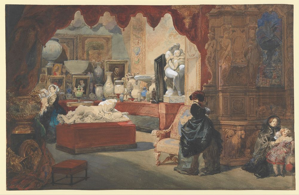 Interior of a Museum by Eugène-Louis Lami