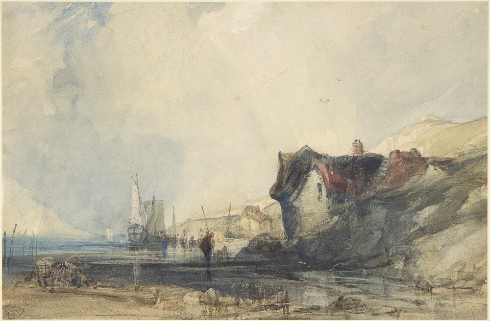 View on the Coast at Deal by Charles Bentley