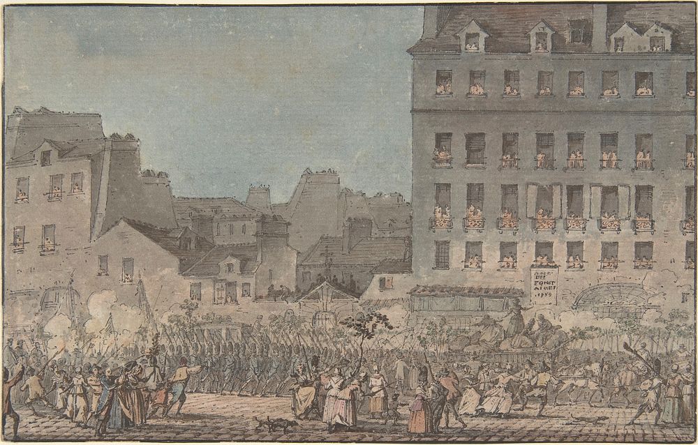 Louis XVI Entering Paris, October 6, 1789 by Jacques Fran&ccedil;ois Joseph Swebach