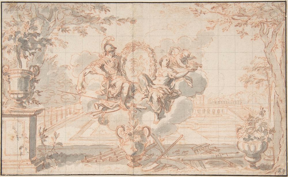 Allegory of Spring, after Sébastien Leclerc, Anonymous, French, 18th century