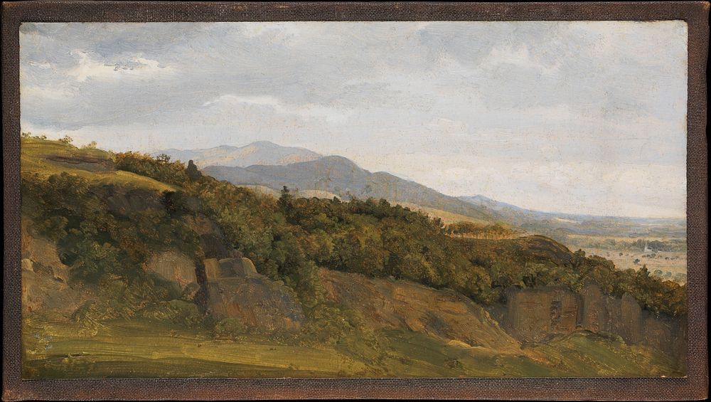 German Landscape with View towards a Broad Valley by Fritz Petzholdt