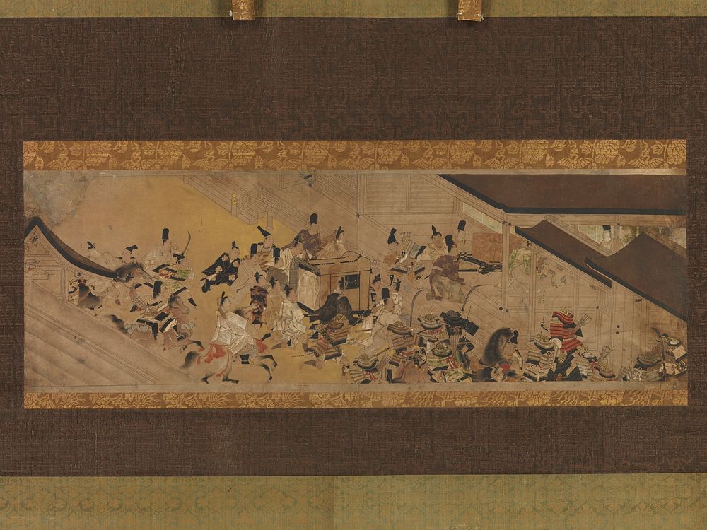 Scene from “Imperial Visit to Rokuhara,” from The Tale of the Heiji Rebellion (Heiji monogatari), Japan