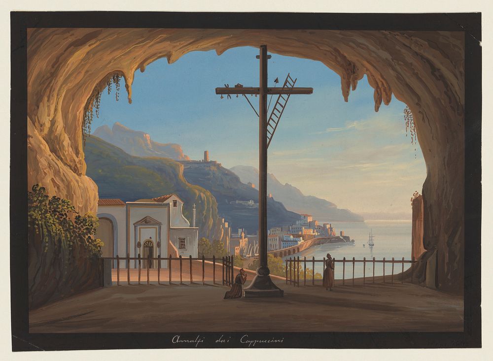 View of Amalfi from the Capuchin Monastery, Italian