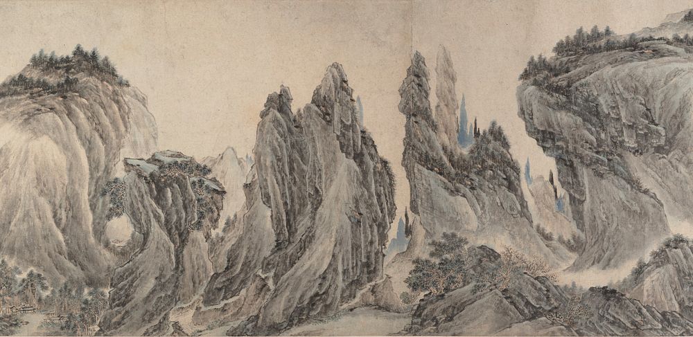 Landscape after Dong Yuan, Juran, Ma Yuan, and Xia Gui by Li Zai (Chinese, active 17th century) ?