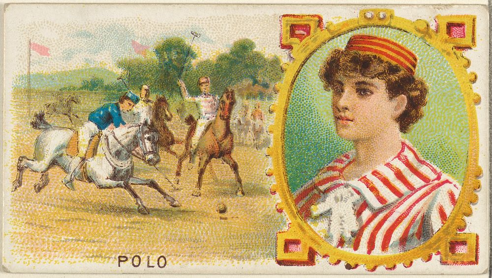 Polo, from the Games and Sports series (N165) for Old Judge Cigarettes issued by Goodwin & Company