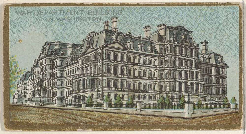 War Department Building in Washington, from the General Government and State Capitol Buildings series (N14) for Allen &…