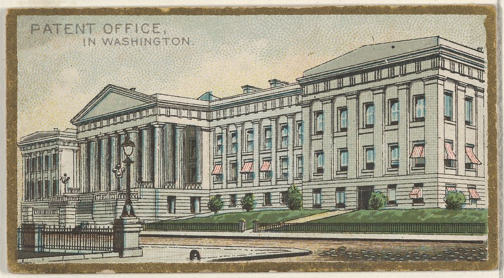 Patent Office in Washington, from the General Government and State Capitol Buildings series (N14) for Allen & Ginter…