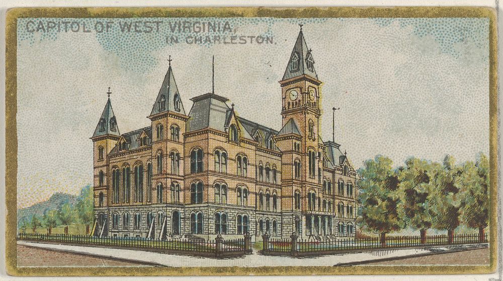 Capitol of West Virginia in Charleston, from the General Government and State Capitol Buildings series (N14) for Allen &…