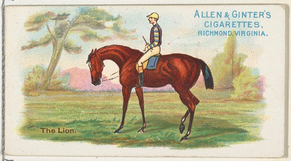 The Lion, from The World's Racers series (N32) for Allen & Ginter Cigarettes issued by Allen & Ginter 