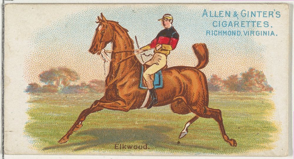 Elkwood, from The World's Racers series (N32) for Allen & Ginter Cigarettes issued by Allen & Ginter 