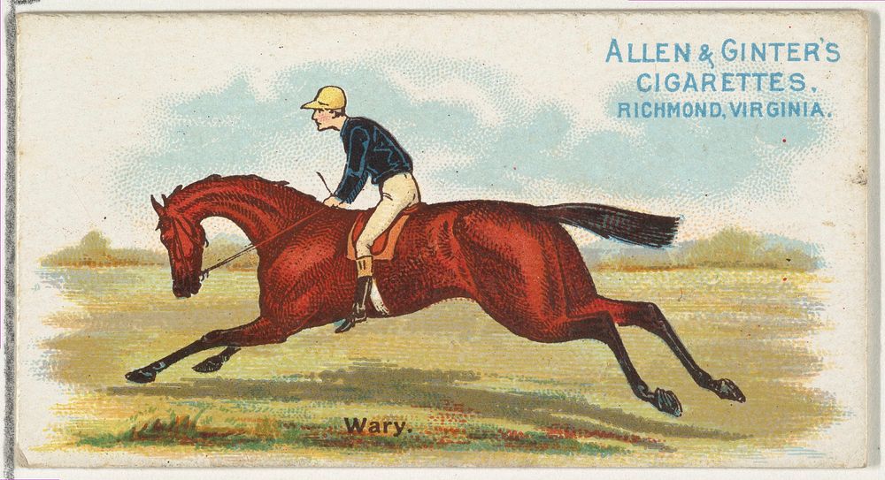 Wary, from The World's Racers series (N32) for Allen & Ginter Cigarettes issued by Allen & Ginter 