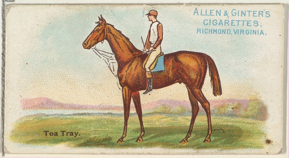 Tea Tray, from The World's Racers series (N32) for Allen & Ginter Cigarettes issued by Allen & Ginter 