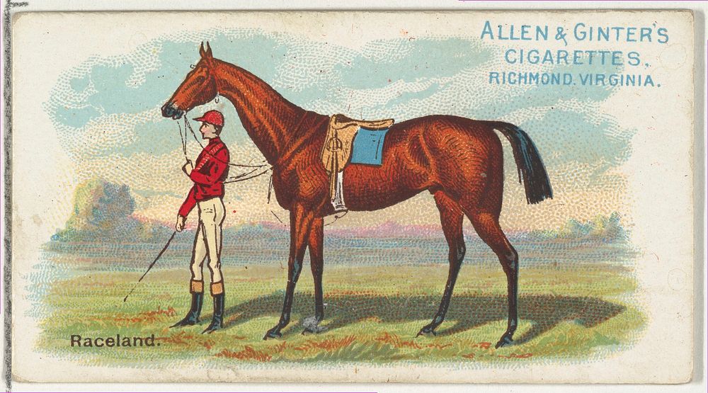 Raceland, from The World's Racers series (N32) for Allen & Ginter Cigarettes