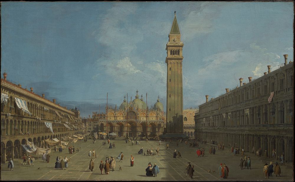 Piazza San Marco  by Canaletto (Giovanni Antonio Canal)
