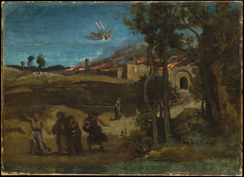Study for "The Destruction of Sodom" by Camille Corot