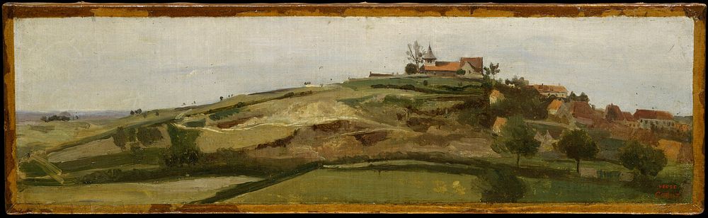 View of Lormes  by Camille Corot