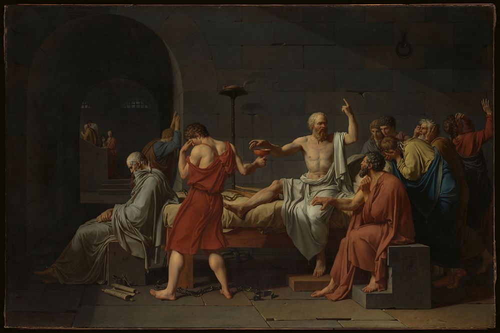 The Death of Socrates by Jacques Louis David