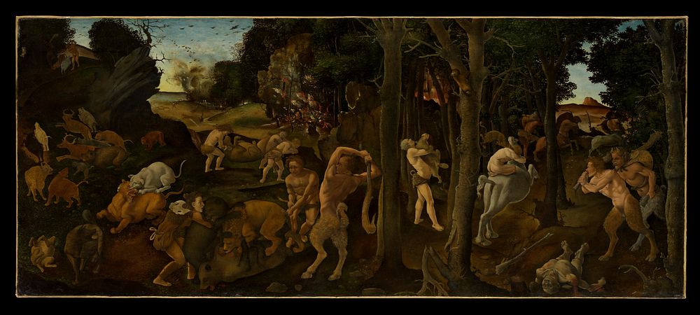 A Hunting Scene by Piero di Cosimo