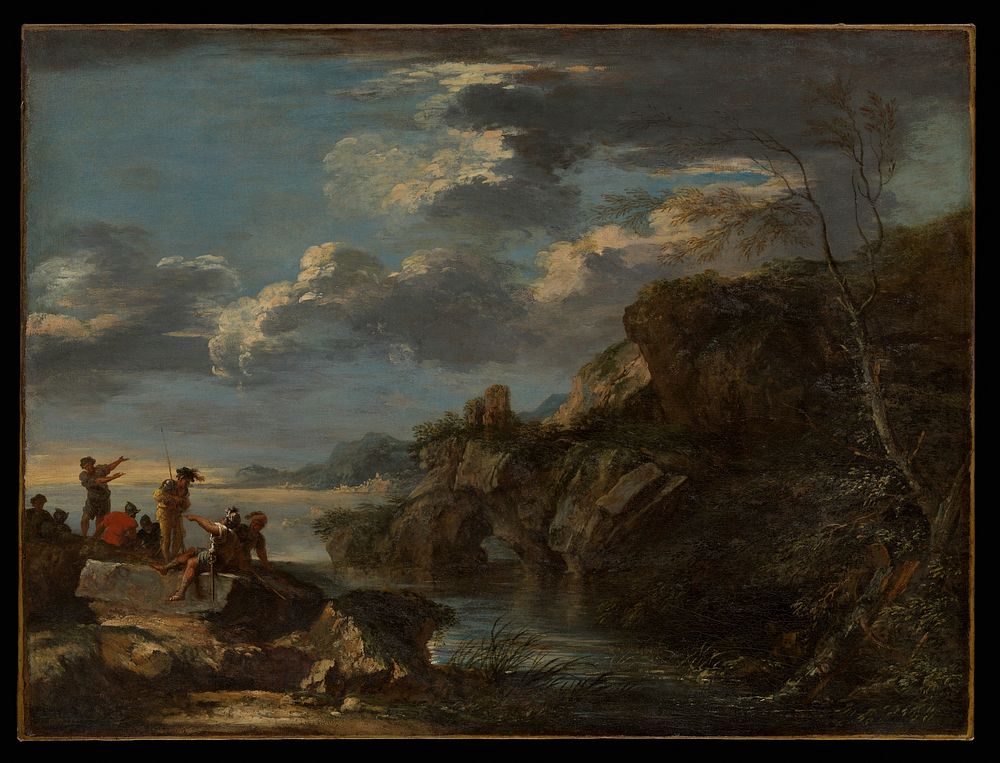 Bandits on a Rocky Coast by Salvator Rosa