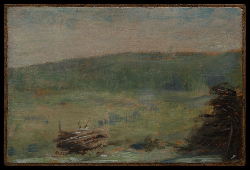 Landscape at Saint-Ouen by Georges Seurat