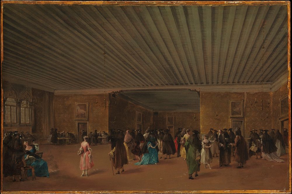 The Ridotto Pubblico at Palazzo Dandolo by Francesco Guardi