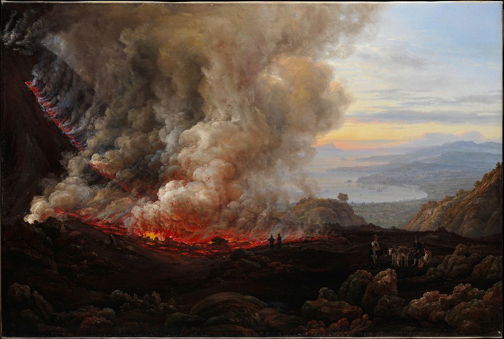 An Eruption of Vesuvius by Johan Christian Dahl