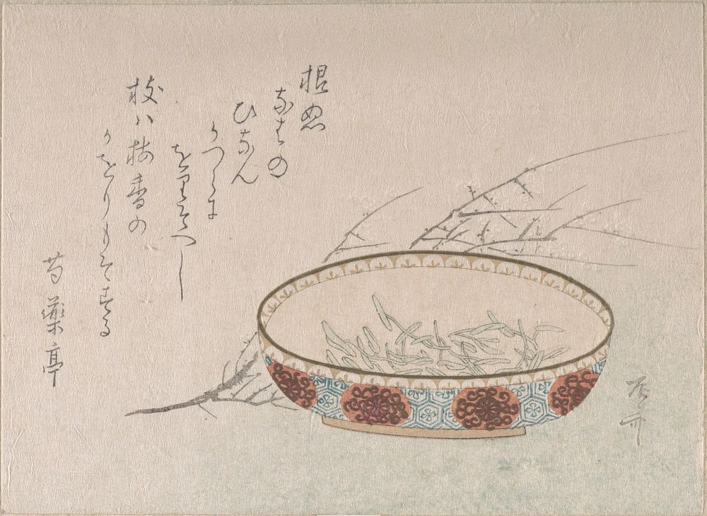 Branch of Plum Blossoms and Bowl by Ryūryūkyo Shinsai