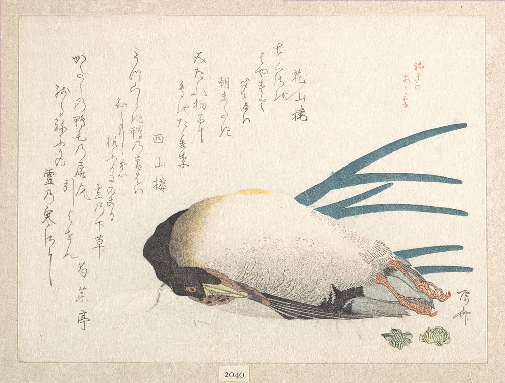 Spring Rain Collection (Harusame shū), vol. 1: Duck and Scallions by Ryūryūkyo Shinsai