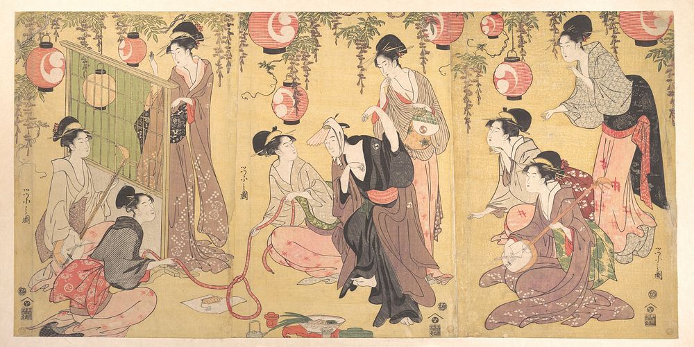 A Parody of Yuranosuke in the Pleasure Quarters by Chōbunsai Eishi