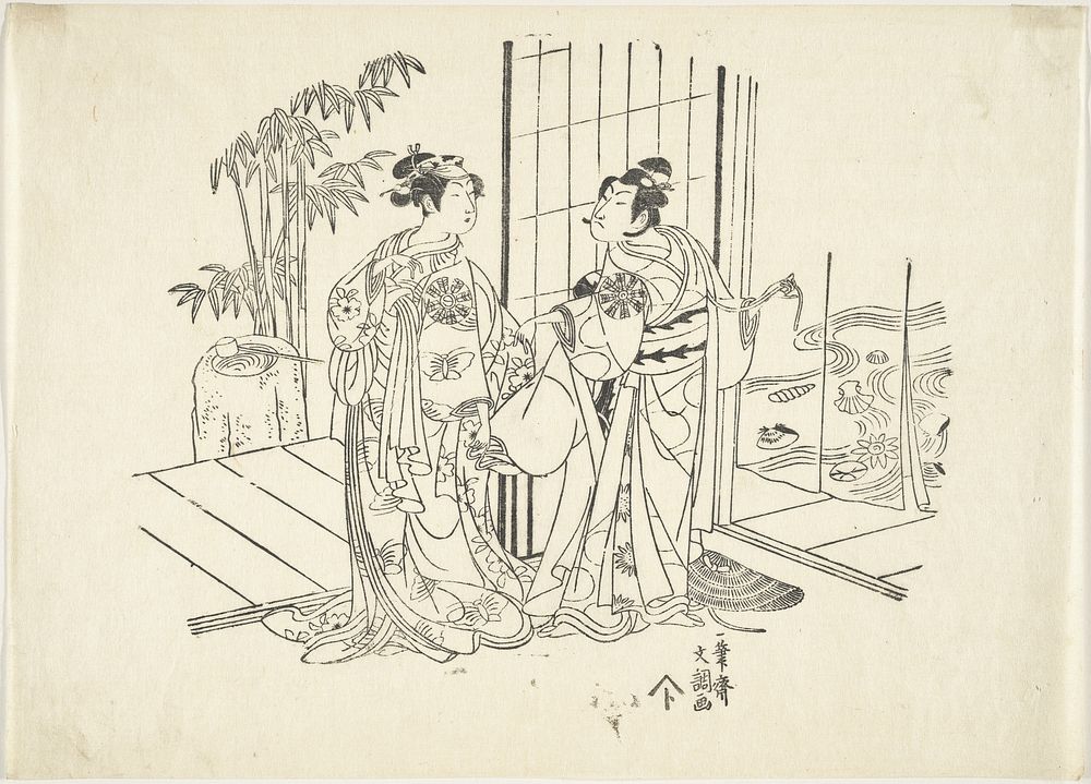 The Actors by Ippitsusai Bunchō