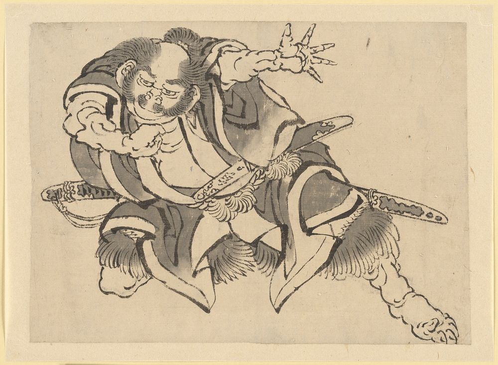 Sakata Kintoki, attributed to Katsushika Hokusai