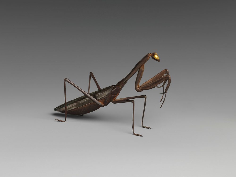 Incense Burner in Form of a Praying Mantis