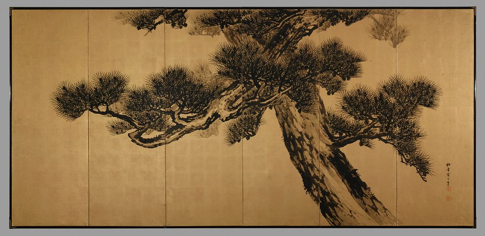 Aged Pines by Suzuki Shōnen